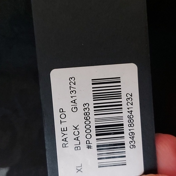 NWT I.AM.GIA Raye Black Sleeveless Burnout Top Lace Size XL - Picture 6 of 11